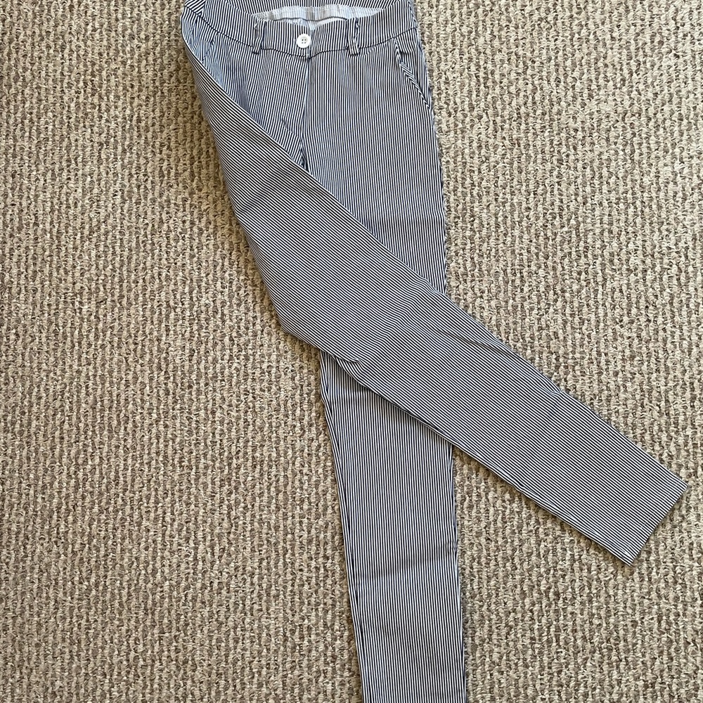 Versatile Dark Blue and White Chinos